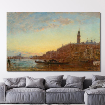 Il Canal Grande A Venezia Félix Ziem fzm123 quadro stampato su tela