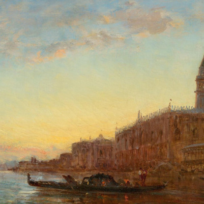 Il Canal Grande A Venezia Félix Ziem fzm123 quadro stampato su tela