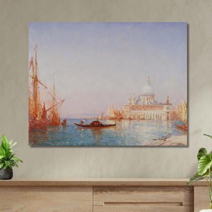 Venezia La Salute. Effetto Del Mattino Félix Ziem fzm143 quadro stampato su tela