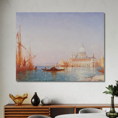 Venezia La Salute. Effetto Del Mattino Félix Ziem fzm143 quadro stampato su tela