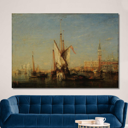Venezia Vista Su San Giorgio Félix Ziem fzm154 quadro stampato su tela