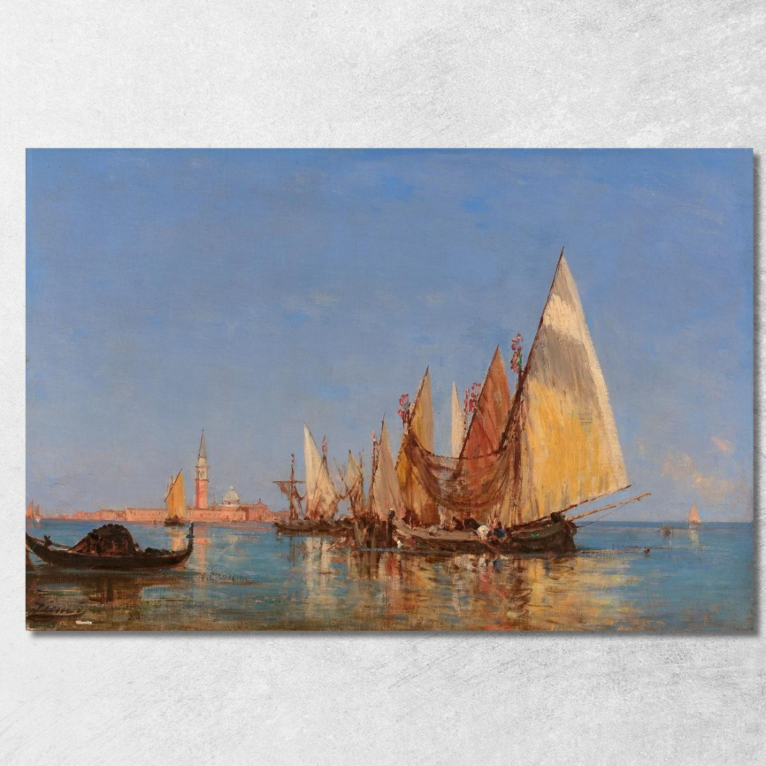 Veduta Di Venezia Con San Giorgio Maggiore Félix Ziem fzm160 quadro stampato su tela Veduta Di Venezia Con San Giorgio Maggiore Félix Ziem fzm160 quadro stampato su tela