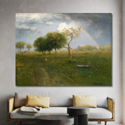 Dopo Un Temporale Estivo George Inness gin5 quadro stampato su tela