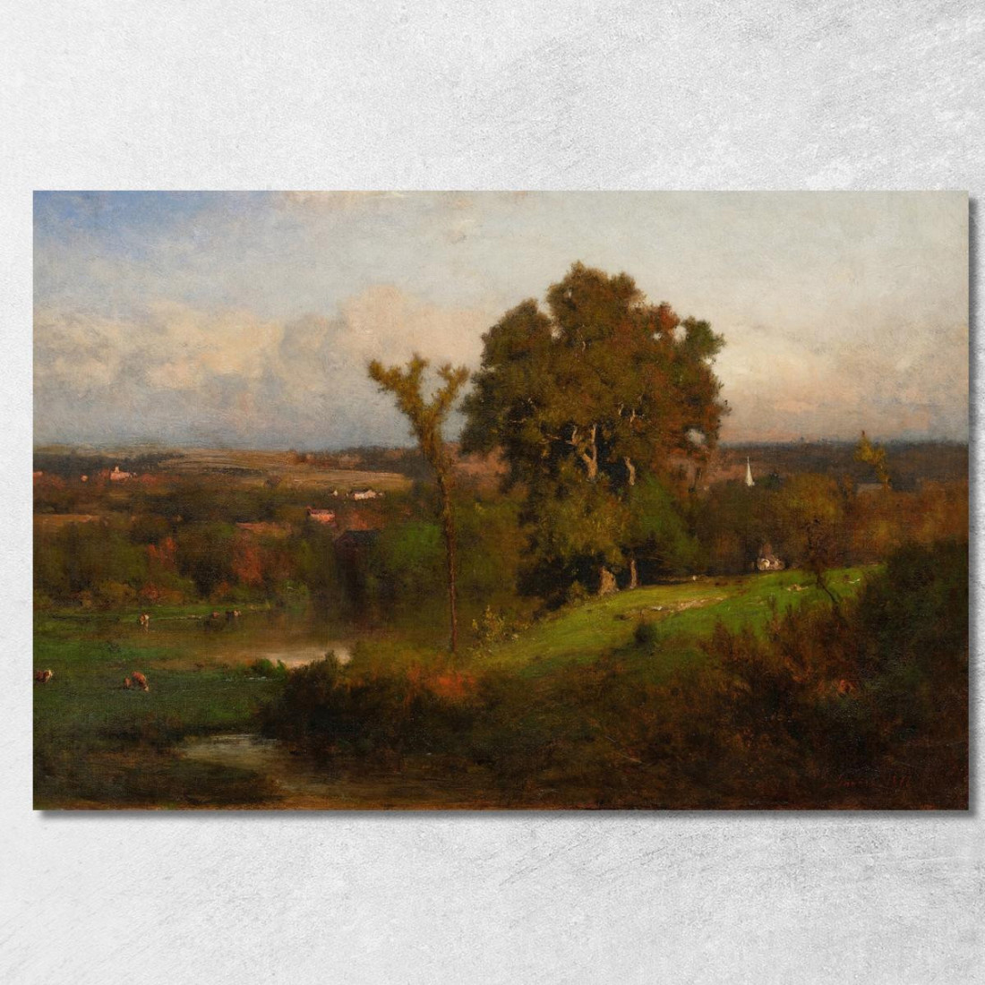 Autunno Vicino A Marshfield George Inness gin11 quadro stampato su tela Autunno Vicino A Marshfield George Inness gin11 quadro stampato su tela