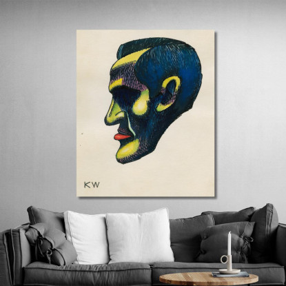 Studio Principale Dal Profilo 10 Fogli Graz Iv Karl Wiener kwn280 quadro stampato su tela