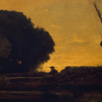 Sera A Medfield Massachusetts George Inness gin27 quadro stampato su tela