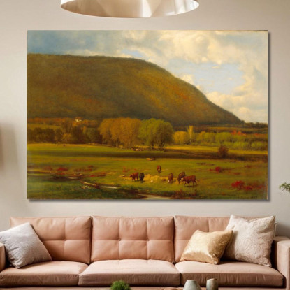 Valle Del Fiume Hudson George Inness gin39 quadro stampato su tela