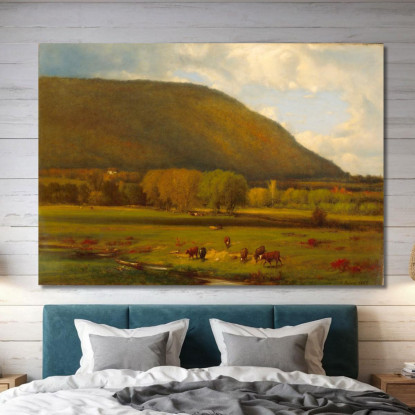 Valle Del Fiume Hudson George Inness gin39 quadro stampato su tela