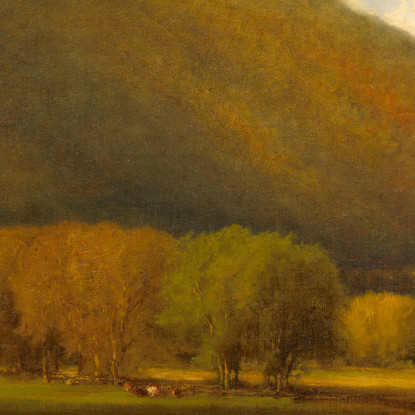 Valle Del Fiume Hudson George Inness gin39 quadro stampato su tela
