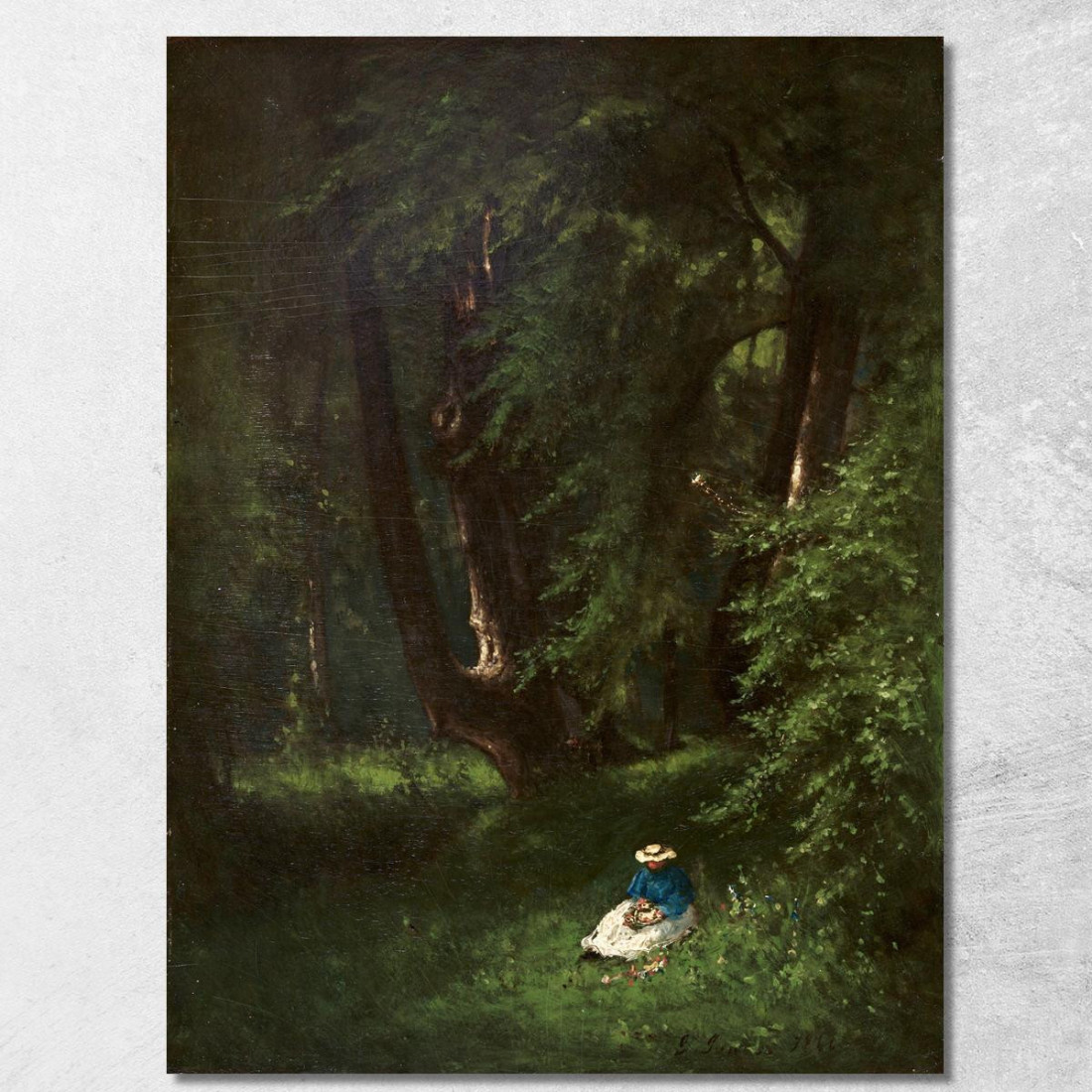 Nel Bosco George Inness gin41 quadro stampato su tela Nel Bosco George Inness gin41 quadro stampato su tela
