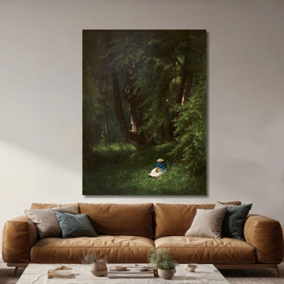 Nel Bosco George Inness gin41 quadro stampato su tela