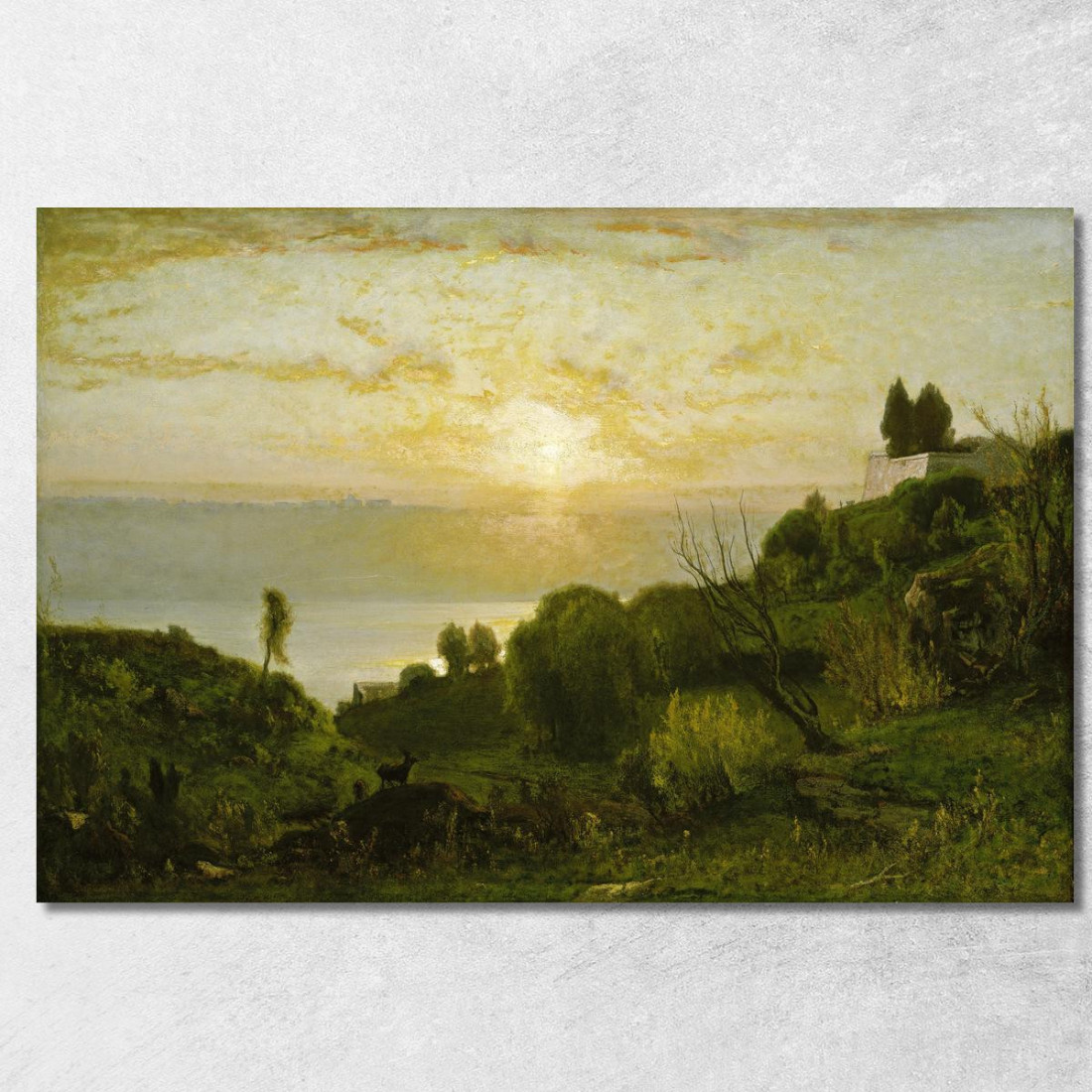 Lago Albano George Inness gin43 quadro stampato su tela Lago Albano George Inness gin43 quadro stampato su tela