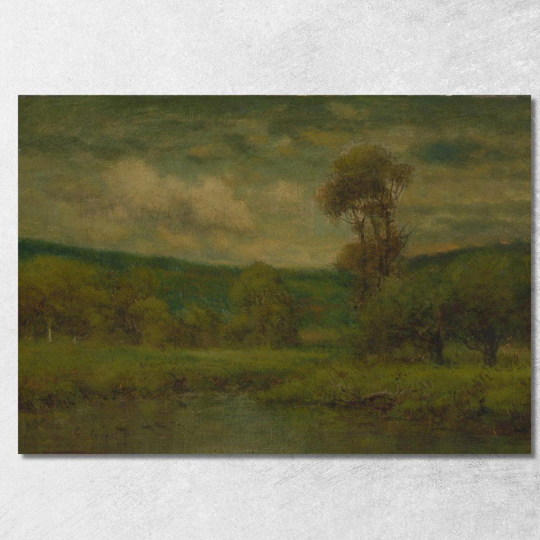 Paesaggio 2 George Inness gin47 quadro stampato su tela Paesaggio 2 George Inness gin47 quadro stampato su tela