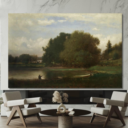 Paesaggio 5 George Inness gin50 quadro stampato su tela