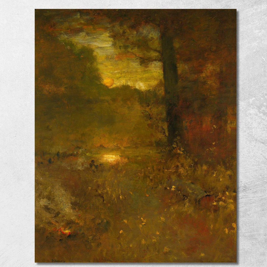 Paesaggio Al Tramonto: La Fine Della Giornata – Il Ritorno Del Veterano George Inness gin51 quadro stampato su tela Paesaggio Al Tramonto: La Fine Della Giornata – Il Ritorno Del Veterano George Inness gin51 quadro stampato su tela