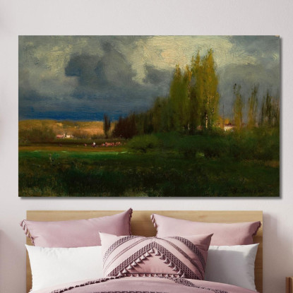 Studio Di Paesaggio George Inness gin52 quadro stampato su tela