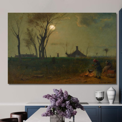 Chiaro Di Luna In Virginia George Inness gin61 quadro stampato su tela
