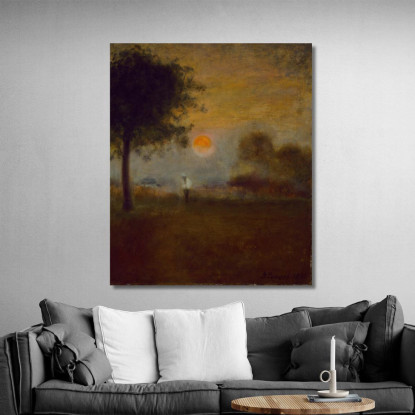 Moonrise 2 George Inness gin63 quadro stampato su tela