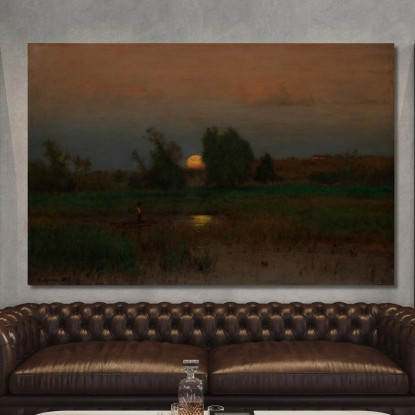 Moonrise George Inness gin64 quadro stampato su tela