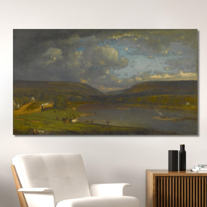 Sul Fiume Delaware George Inness gin71 quadro stampato su tela
