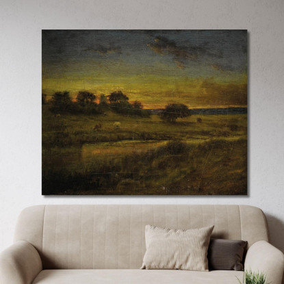 Pascio All'Alba George Inness gin74 quadro stampato su tela