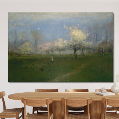 Fiori Primaverili Montclair New Jersey George Inness gin81 quadro stampato su tela