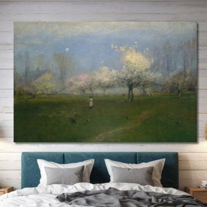 Fiori Primaverili Montclair New Jersey George Inness gin81 quadro stampato su tela