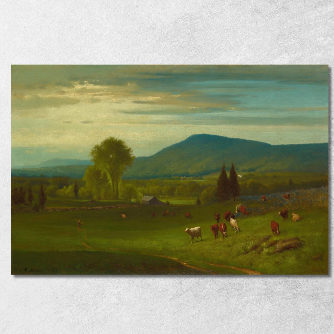 Estate Nei Catskills George Inness gin82 quadro stampato su tela Estate Nei Catskills George Inness gin82 quadro stampato su tela