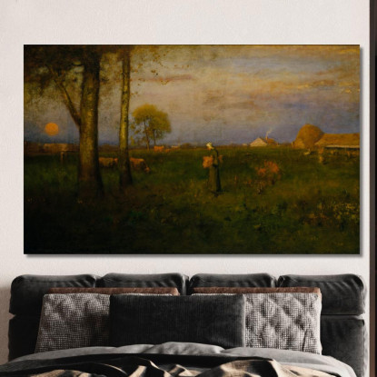 Tramonto George Inness gin83 quadro stampato su tela