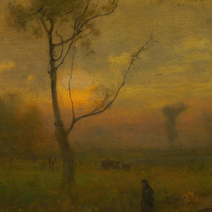 Alba George Inness gin85 quadro stampato su tela