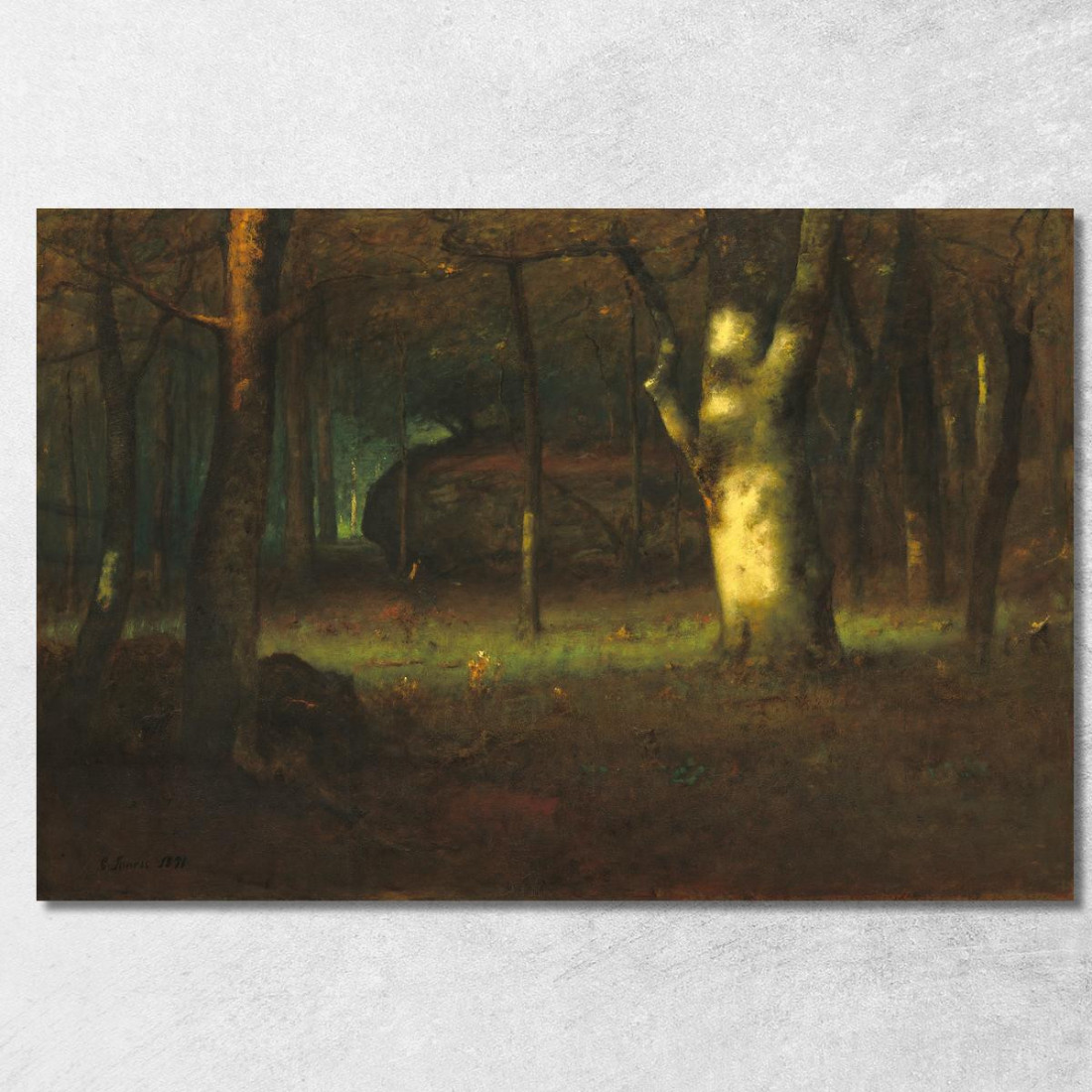 Tramonto Nei Boschi George Inness gin86 quadro stampato su tela Tramonto Nei Boschi George Inness gin86 quadro stampato su tela