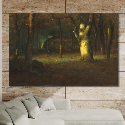 Tramonto Nei Boschi George Inness gin86 quadro stampato su tela