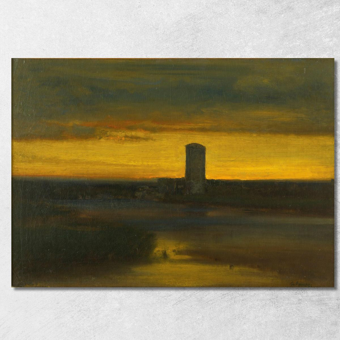 Il Bagliore Dopo Il Tramonto Italia George Inness gin87 quadro stampato su tela Il Bagliore Dopo Il Tramonto Italia George Inness gin87 quadro stampato su tela