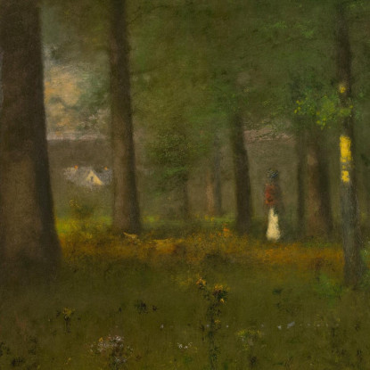 Il Margine Della Foresta George Inness gin90 quadro stampato su tela