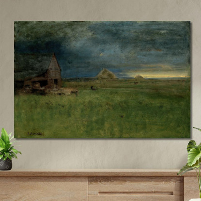 La Fattoria Solitaria Nantucket George Inness gin95 quadro stampato su tela