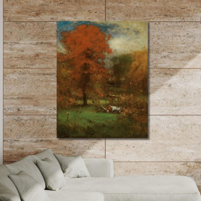 Lo Stagno Del Mulino George Inness gin96 quadro stampato su tela