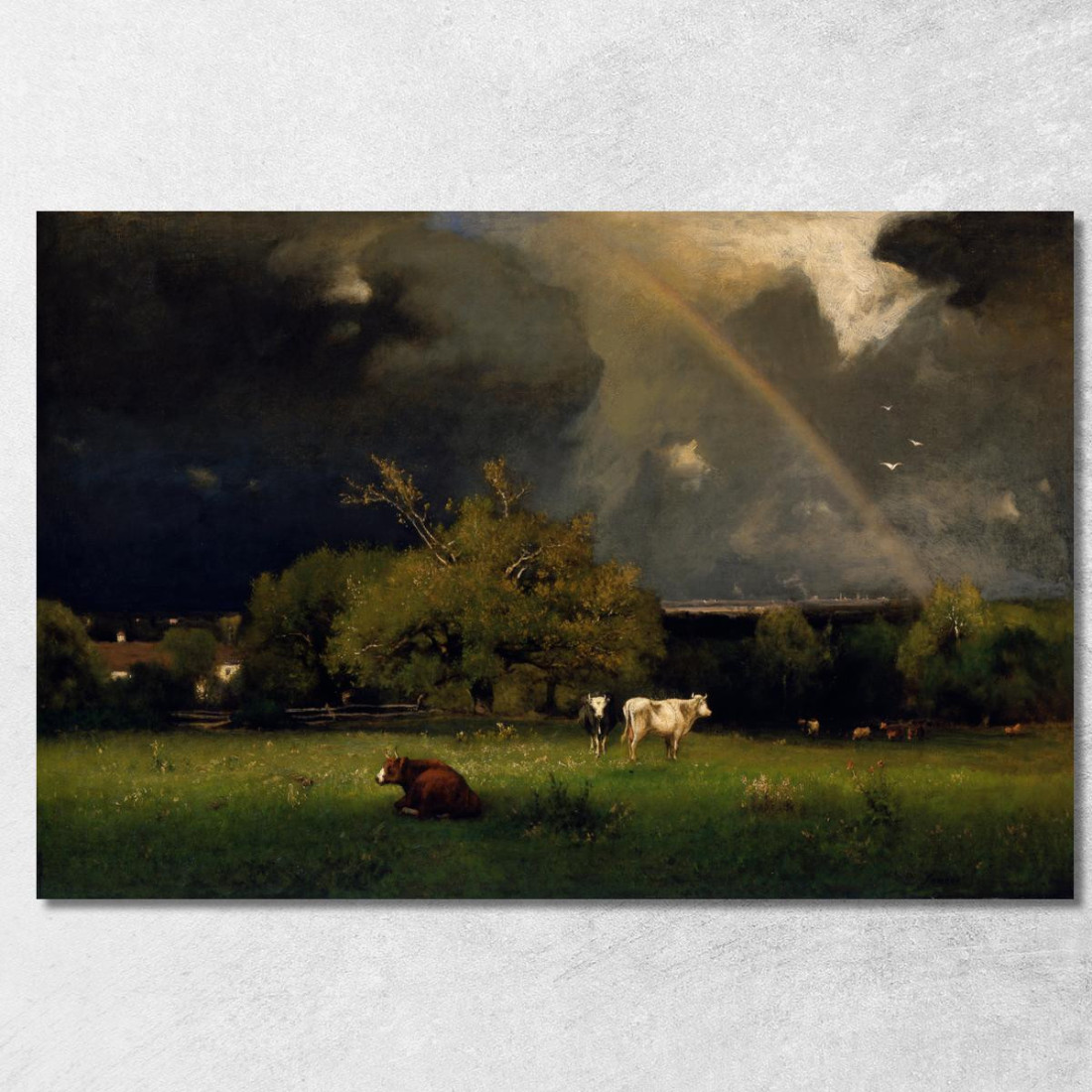 L'Arcobaleno George Inness gin99 quadro stampato su tela L'Arcobaleno George Inness gin99 quadro stampato su tela