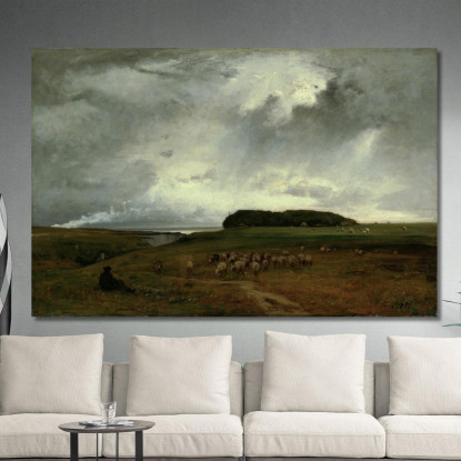 La Tempesta George Inness gin101 quadro stampato su tela