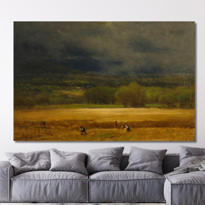 Il Campo Di Grano George Inness gin103 quadro stampato su tela