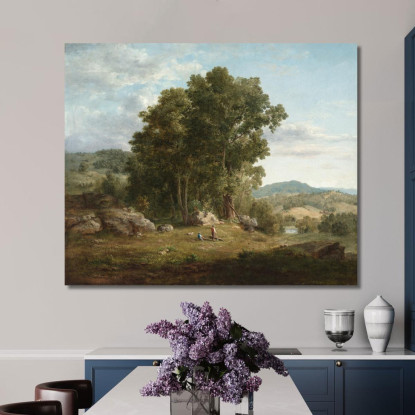 Il Taglialegna George Inness gin104 quadro stampato su tela