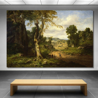 Veduta Nella Contea Di Berkshire Massachusetts Dopo Una Tempesta Di Settembre George Inness gin109 quadro stampato su tela