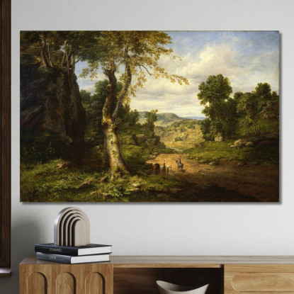 Veduta Nella Contea Di Berkshire Massachusetts Dopo Una Tempesta Di Settembre George Inness gin109 quadro stampato su tela