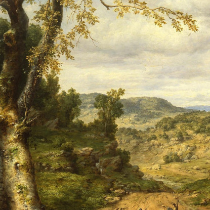 Veduta Nella Contea Di Berkshire Massachusetts Dopo Una Tempesta Di Settembre George Inness gin109 quadro stampato su tela