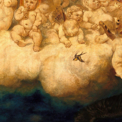 Nuvola Di Angeli Hans Thoma hth22 quadro stampato su tela