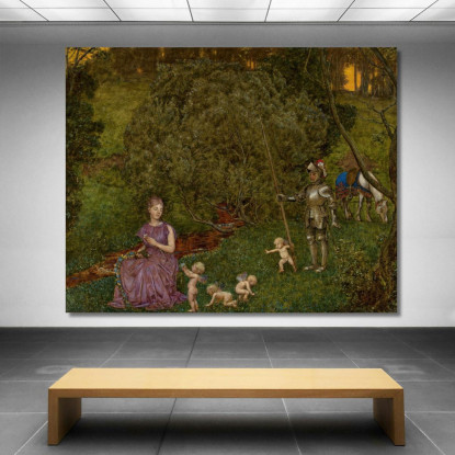 Favola – Cavaliere Hans Thoma hth35 quadro stampato su tela