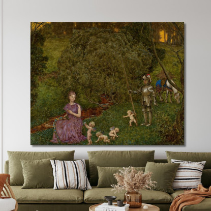 Favola – Cavaliere Hans Thoma hth35 quadro stampato su tela