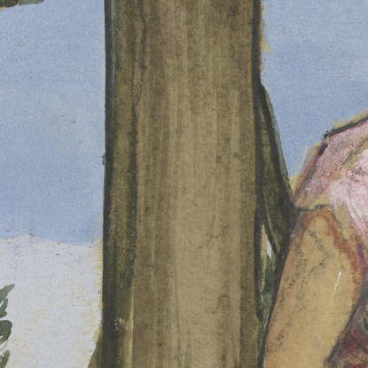 Fauno E Ninfa Hans Thoma hth37 quadro stampato su tela