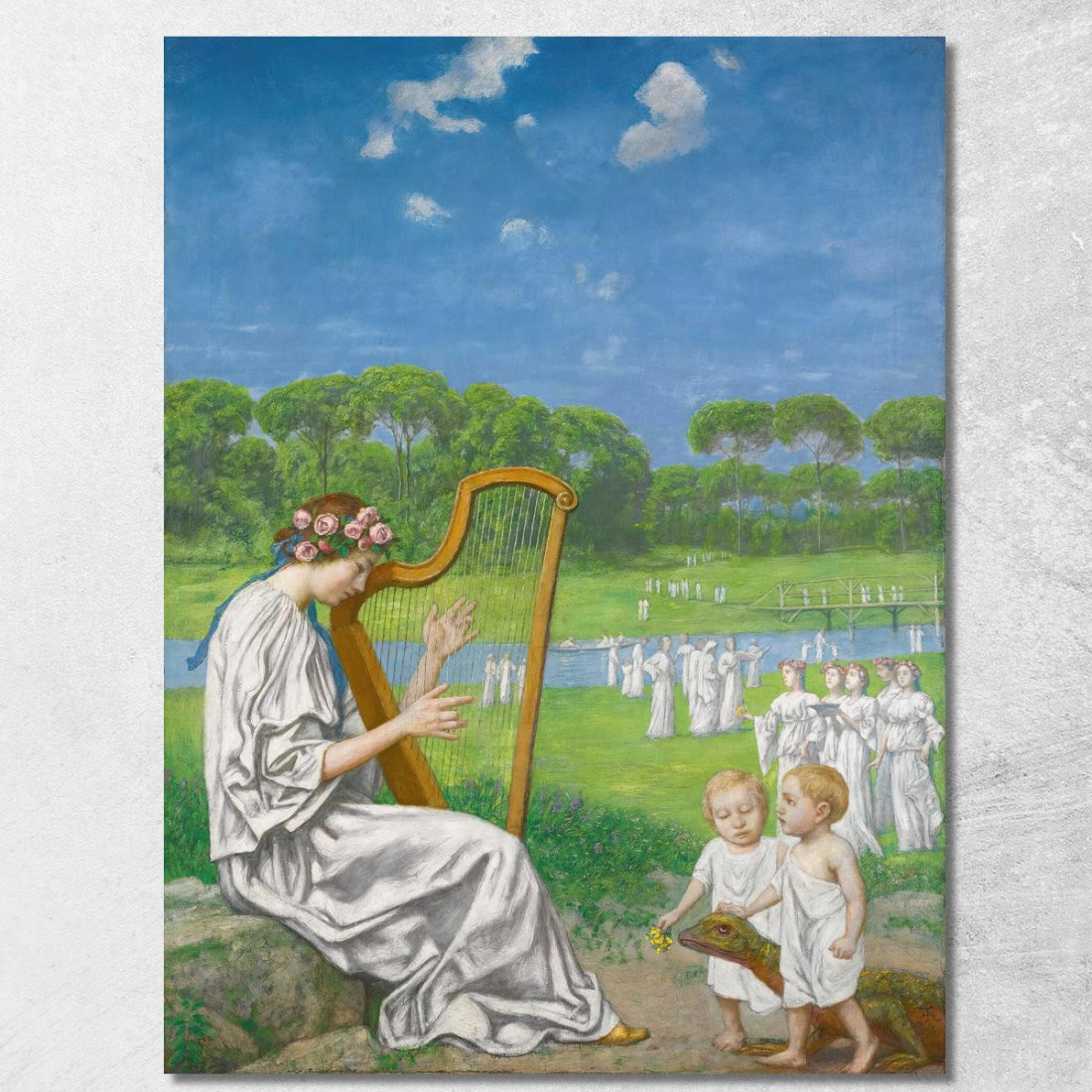 Melodia Di Primavera Hans Thoma hth40 quadro stampato su tela Melodia Di Primavera Hans Thoma hth40 quadro stampato su tela