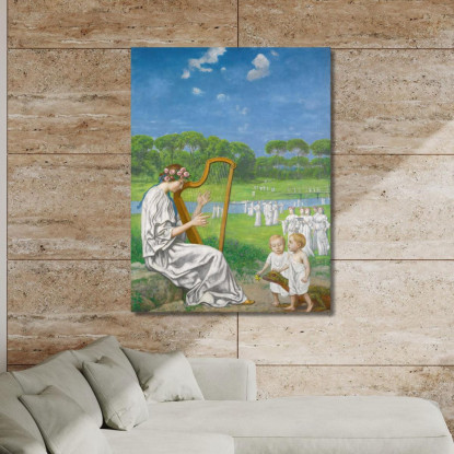 Melodia Di Primavera Hans Thoma hth40 quadro stampato su tela