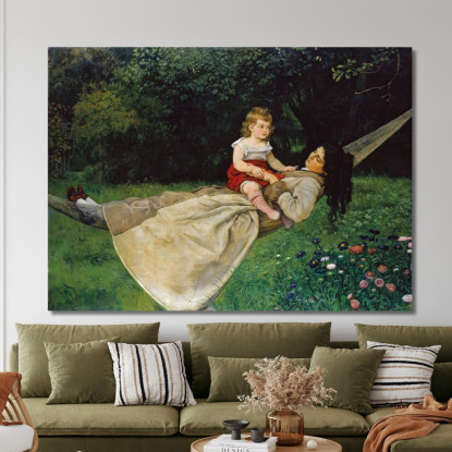 Nell'Amaca Hans Thoma hth42 quadro stampato su tela